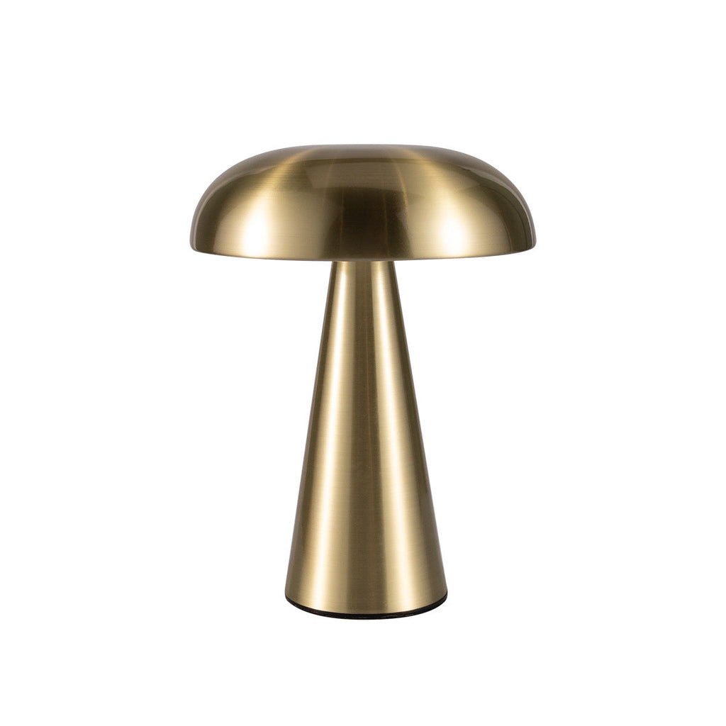 Metallic Mushroom Table Lamp – Touch-Dimmable Ambient Glow