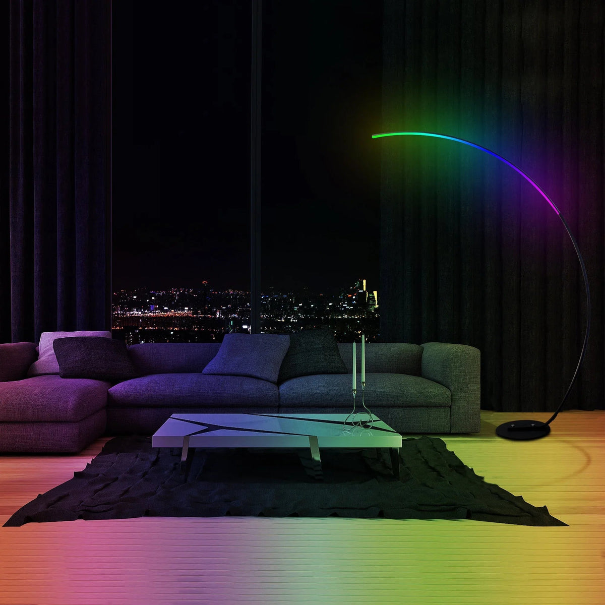 RGBW Curve Floor Lamp – 16 Million Colors