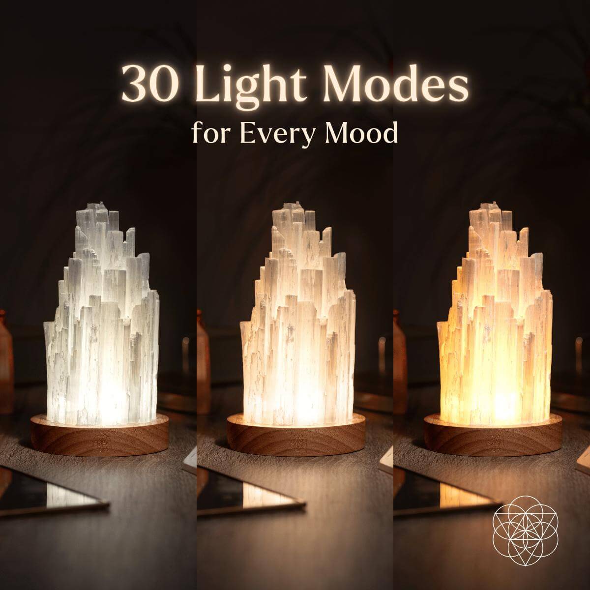 Natural Selenite Accent Lamp – Handcrafted Ambient Light